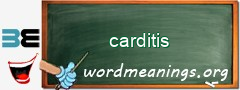 WordMeaning blackboard for carditis